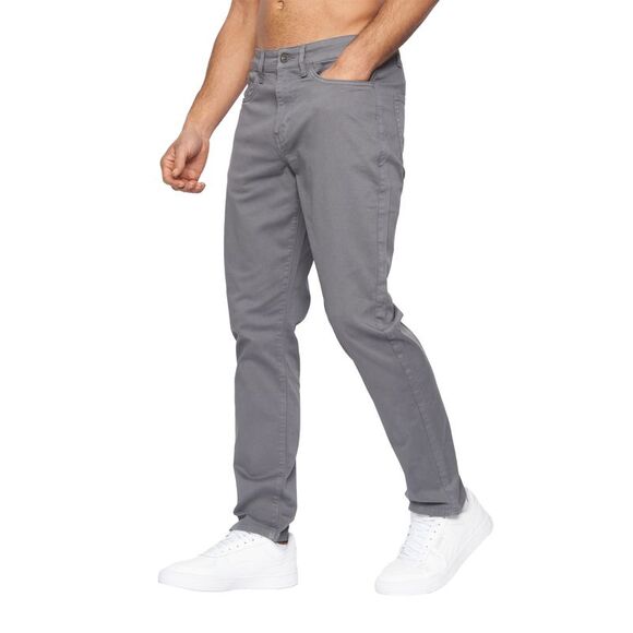 Duck and Cover Mens Franztown Slim Chinos / Dark Grey